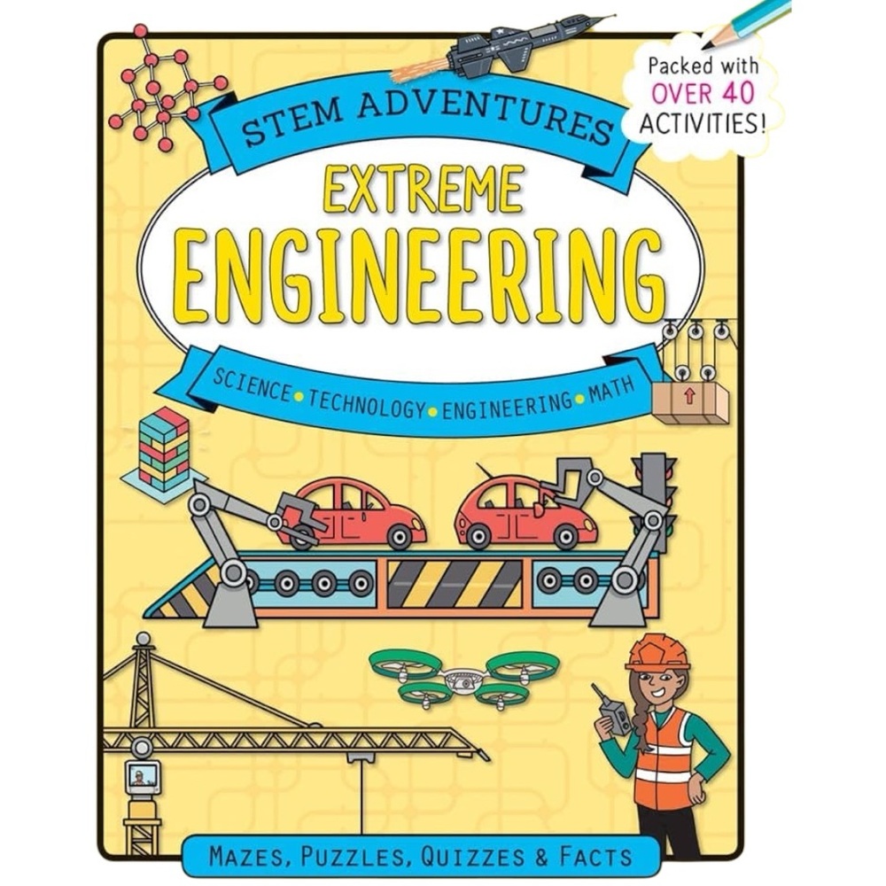 STEM Adventures: Extreme Engineering 40 Activity Book Children Kids Learning